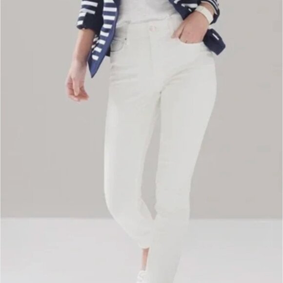 WHBM - Sculpt Skinny Ankle Jeans - Pure White - EUC - Size 2 - Picture 1 of 10
